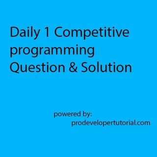 Competitive Programming Questions