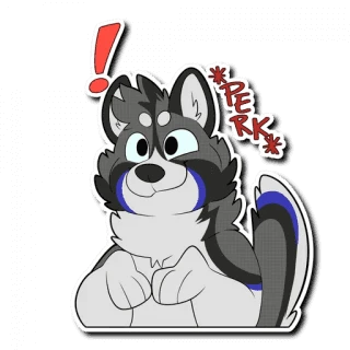 Timber Wolf Sticker